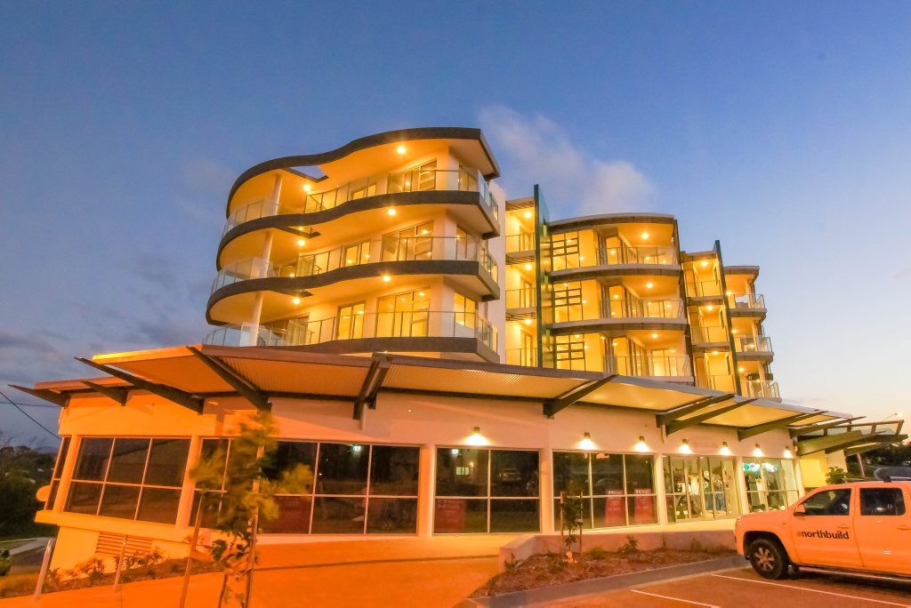 The residential and commercial building on 1 Pacific Ave Tannum Sands has won a state award for architectural design. Photo Contributed The residential and commercial building on 1 Pacific Ave Tannum Sands has won a state award for architectural design. Photo Contributed